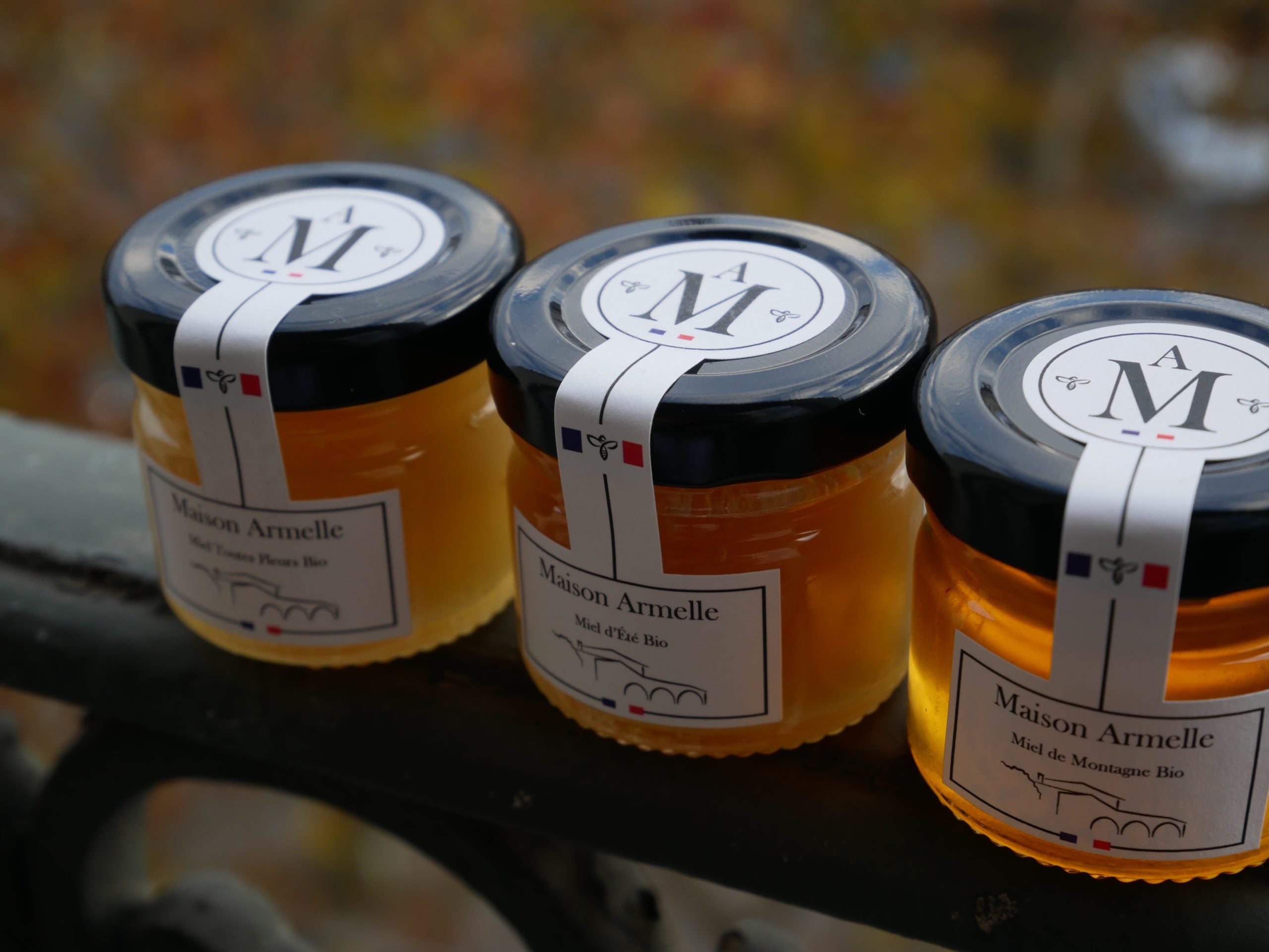 Coffret découverte de 6 miels et cuillère à miel - Maison Sauveterre